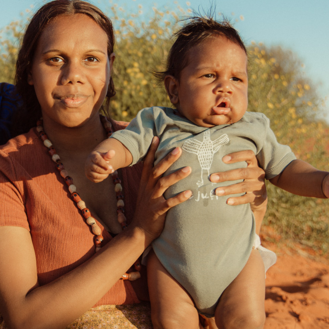 Tjulpu (Bird) Baby Onesie